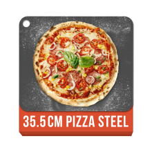 Chef Pomodoro Pizza Steel for Oven 14 Inch 1/4 Inch Thick