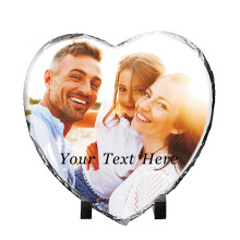 howson london Personalised Gifts for Women Men Personalised Photo Gifts Photo Slate 6 x 6 Inch Rock Slate Gift for Him Her for Mothers Fathers Day Bi
