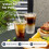 KAHEIGN 50Pcs Clear Plastic Cups with Lids and Paper Straws 2