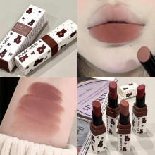 (Matches the image) Nude Matte Lipstick Long Lasting Soft Mist Velvet Lip Mud Waterproof Sexy Lip Tint Lip Gloss
