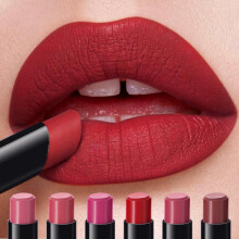(Matches the image) 6 Colors Matte Lipstick, Nude Matte Soft Dark Color Stick High Pigmented Long-Lasting Waterproof Lip Gloss Beauty Cosmetics Gift