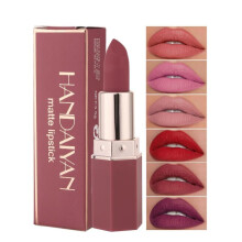 (Matches the image) 6 Colors Matte Waterproof Velvet Lipstick Sexy Red Brown Pigments Makeup Long Lasting Profissional Lipstick