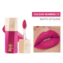 (Matches the image) 14 Colors Lip Glaze Non-Stick Long Lasting Red Lip Mud Highly Saturated Matte Liquid Lipsticks Makeup Lip Gloss