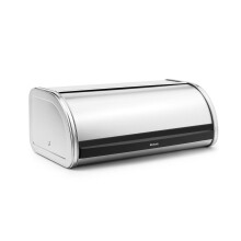 Brabantia Roll Top Bread Bin - Matt Steel, 348921