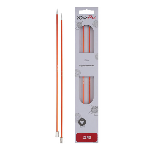 KnitPro Zing Single Pointed Needles 14" (35cm) | 2.75mm