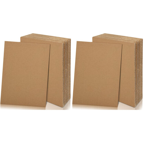 yuejuhe 40 Pack Corrugated Cardboard Sheets