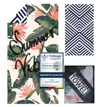 Giyim Large Beach Towel - 180 x 100 cm Microfibre Beach Towel with Bag