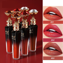(Matches the image) Long Lasting Velvet Matte Lip Gloss Waterproof Non-stick Cup Liquid Lipstick Lip Glaze Lip Makeup Cosmetics