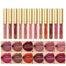 (12pcs) 12Pcs/Set Matte Lipstick - 12 Colors Lip Gloss Waterproof Moisturizing Lip Glaze Long-Lasting Highly Pigmented Lip Makeup Gift for Women