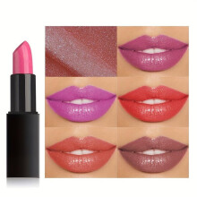 (Matches the image) Vivid Multi-Color Lipstick with Glossy Finish - Long-Lasting, Waterproof, Non-Stick lipstick Formula for All-Day Wear
