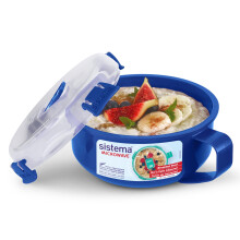 Sistema Microwave Breakfast Bowl - Round Microwave Container with Lid
