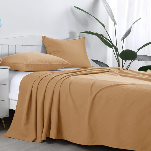 AR Ware Single Flat Sheet 100% Egyptian Cotton 300 TC- Breathable and