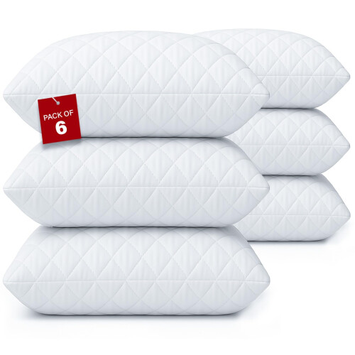 Lakhmaali Pillow Protectors Pack 6 - Standard Size 50x75cm