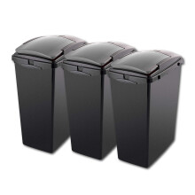 Addis Set of 3 Utility Room Recycling storage solution 40ltr Waste