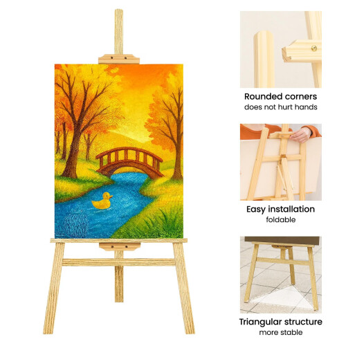 Easel Stand for Wedding - Easel Display Stand 59" Canvas Stand for Pai 1