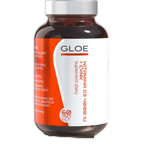 Gloe D3 4000 Iu + Cynk 60 kapsułek