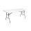 REQUISITE NEEDS Heavy Duty 6ft Folding Trestle Table Plastic 1