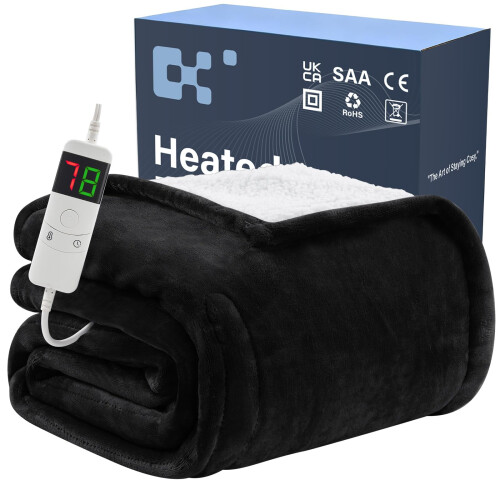 BOMOVA Electric Heated Blanket Single Throw (130x160cm