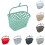 Durable Plastic Peg Tidy Basket Laundry/Clothes Pegs with Handle Light 1