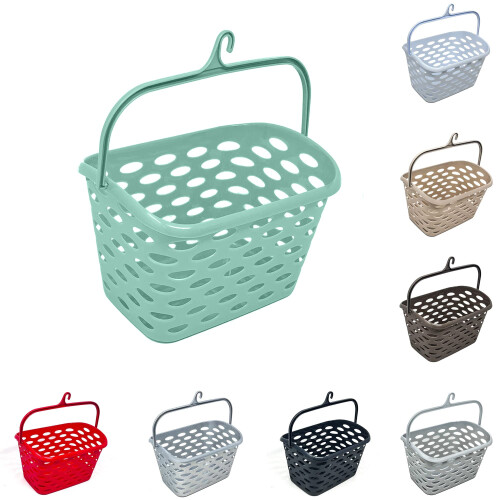 Durable Plastic Peg Tidy Basket Laundry/Clothes Pegs with Handle Light