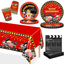 MORAINJAY 97 Pcs Hollywood Movie Night Party Decorations