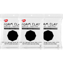 BOHS Black Foam Clay - 3pcs 3.3 Lbs - Squishy - Soft