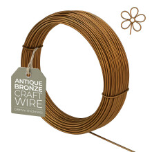 0.8mm (20 Gauge) x 6m Antique Bronze Non-Tarnish Craft Wire for
