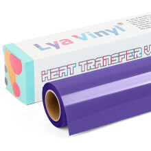 Purple Heat Transfer Vinyl - Lya Vinyl 12" x 10ft Purple Iron on Vinyl