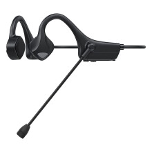 Headphones with Mic, Open-Ear Headset with Boom Mic Noise Cancelling,Comfort Wireless Computer Headset