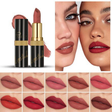 (Matches the image) Matte Lipstick 10 Colors Velvet Non-stick Lip Glaze Highly Pigmented Long Lasting Lip Honey Lip Gloss