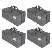 VENO 4 Pack Heavy-Duty Moving Bags Extra Large W/Backpack Straps
