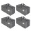 VENO 4 Pack Heavy-Duty Moving Bags Extra Large W/Backpack Straps 1