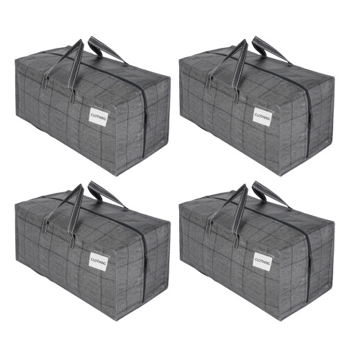 VENO 4 Pack Heavy-Duty Moving Bags Extra Large W/Backpack Straps