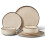 HaWare Dinner Set - 6 Piece Stoneware Dinnerware Service for 2 1