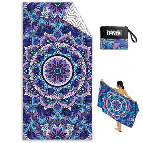 Kelvindra Microfibre Beach Towels for Adults