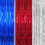 3pcs Red Silver Blue Tinsel Foil Fringe Curtains 1