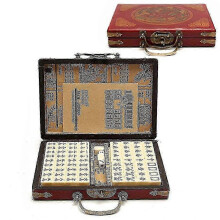 2024 New 144tiles Mah Jong Game Set Chinese Traditional Mahjong + English Instruction Hot