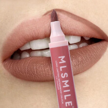 (Matches the image) Matte Lipstick Marker Pen Solid Lip Gloss Waterproof Long Lasting Lipstick Pencil Lip Liner Pen Lips Makeup Cosmetics