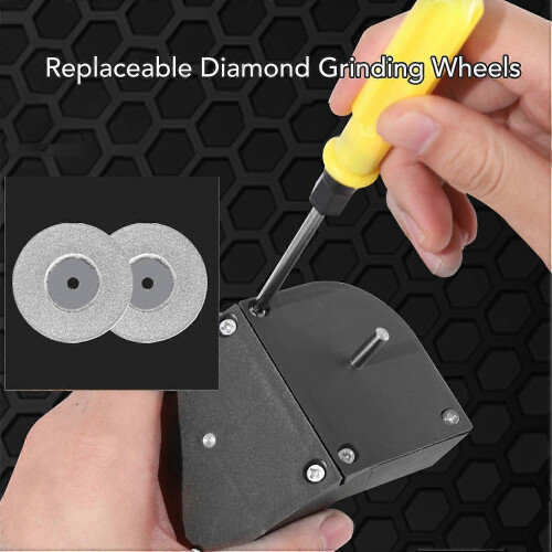 Drill Bit Sharpener Set High Accuracy Drill Bit Grinder 10PCS Diamond Grinding Disc and 3 Auxiliary