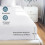 Tifschlaf Double Fitted Sheet Deep - White Bed Sheet Extra Deep Pocket 2
