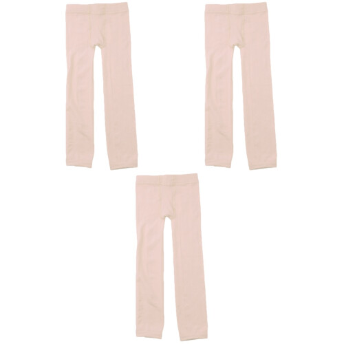 3Stk Leggings Beige Hochwertig Elastisch Für Winter 2