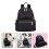 4Stk Lässiger Oxford Rucksack Damen Schule Reise 7