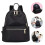 4Stk Lässiger Oxford Rucksack Damen Schule Reise 9