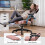 GTPLAYER Fabric Gaming Chair with Footrest 6