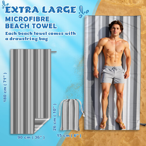 Anavasi Microfibre Beach Towels for Adults 1