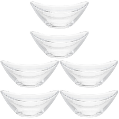 6Stk Leichte Sauce Schalen Transparent Ingot Form Dips 1