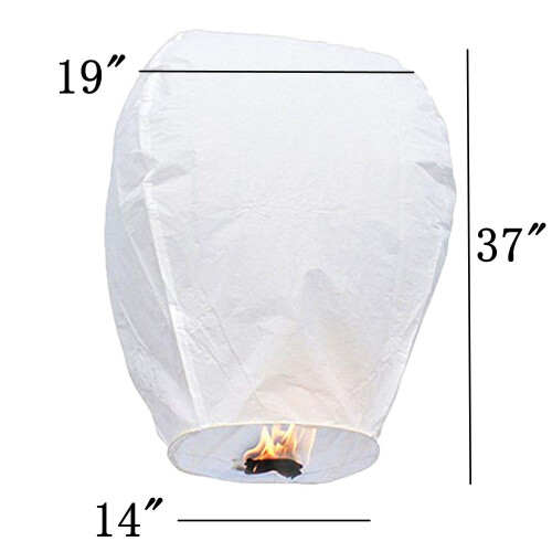 LABOTA 5 Pack Chinese Sky Lanterns - Sky Lantern to Release in Memory 2