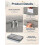 Huquter 40L 12 cm Tall Shallow Under Bed & Sofa Storage Boxes with 6