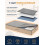 Huquter 40L 12 cm Tall Shallow Under Bed & Sofa Storage Boxes with 4