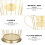3Stk Metall Aufbewahrungsbox Organizer Gold 4